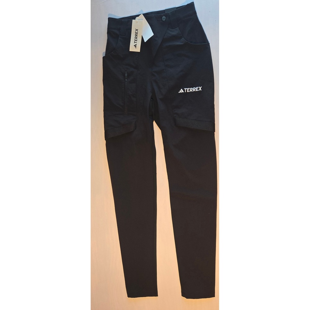 Adidas Terrex Slim Fit Tapered‎ Leg Outdoor Hiking Pants Black Womens Size M